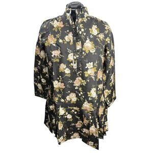 Tuckernuck Black Casual Dress with 3/4 Sleeves and Mock Neck
